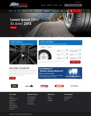 Web-Design von OM für Cheap Rubber | Design #2111505