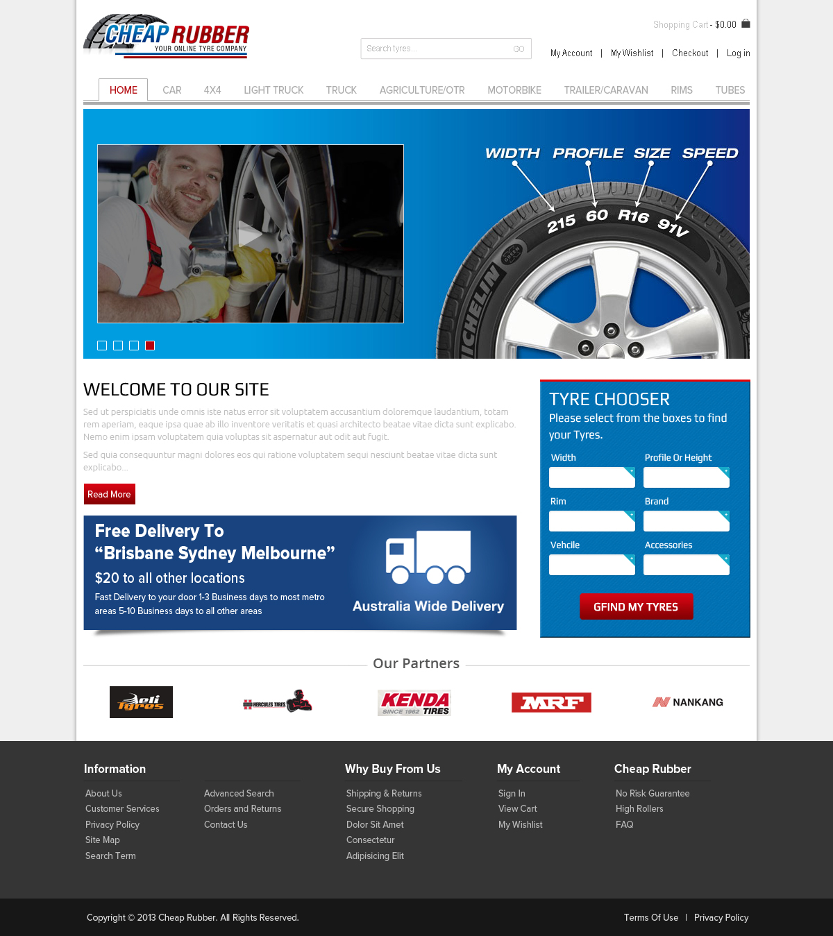 Web-Design von OM für Cheap Rubber | Design #2111509