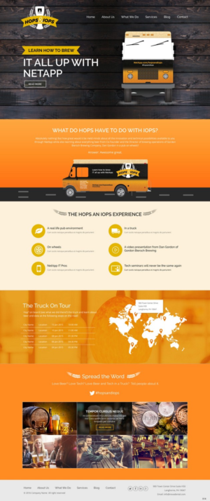 Design de Page d'Accueil par pb pour NetApp | Design : #9533047