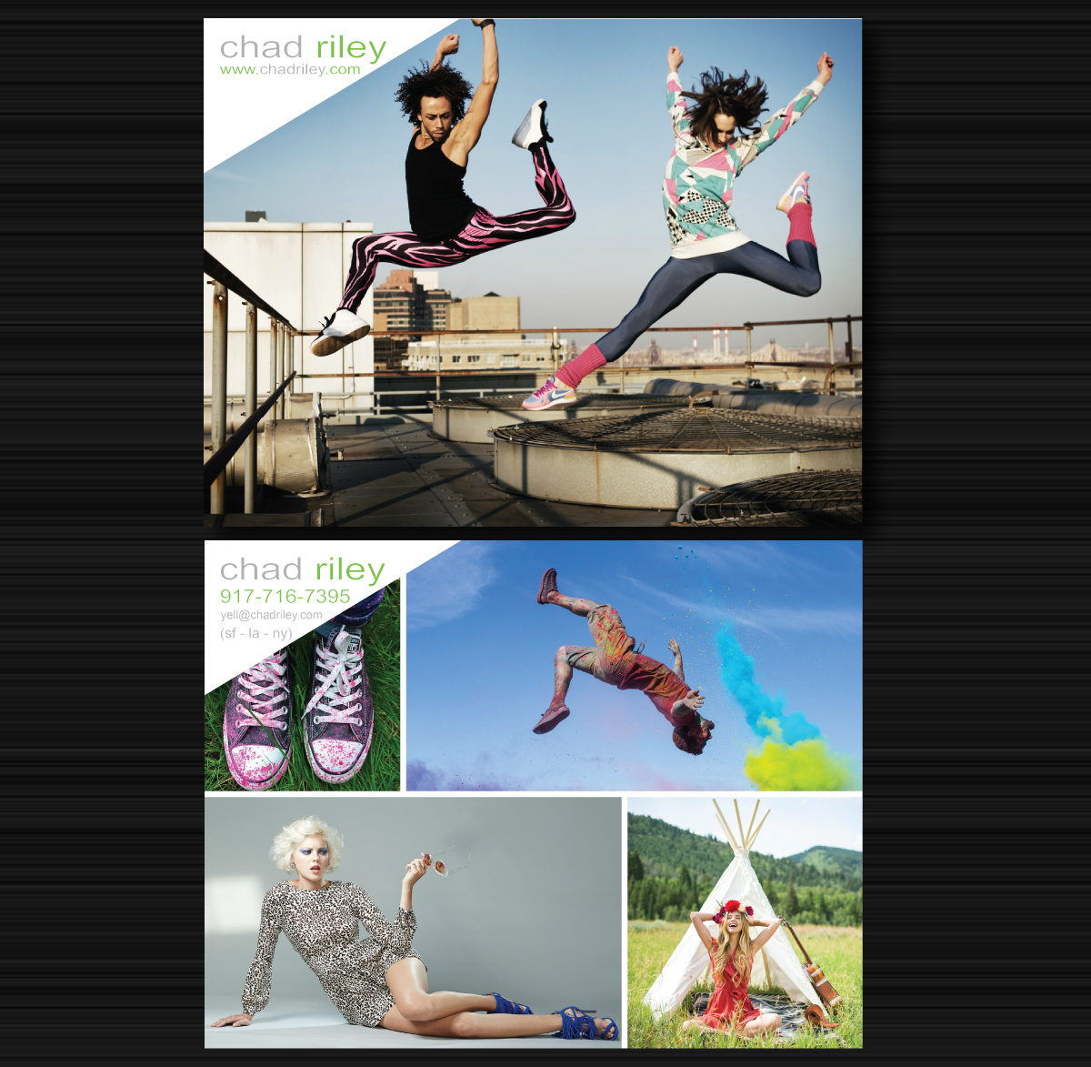 Postcard Design by Maden for Chad Riley Director Photographer | Design #9502497