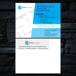 Postcard Design by GMWIRE for MKN Surveyors | Design: #9588556