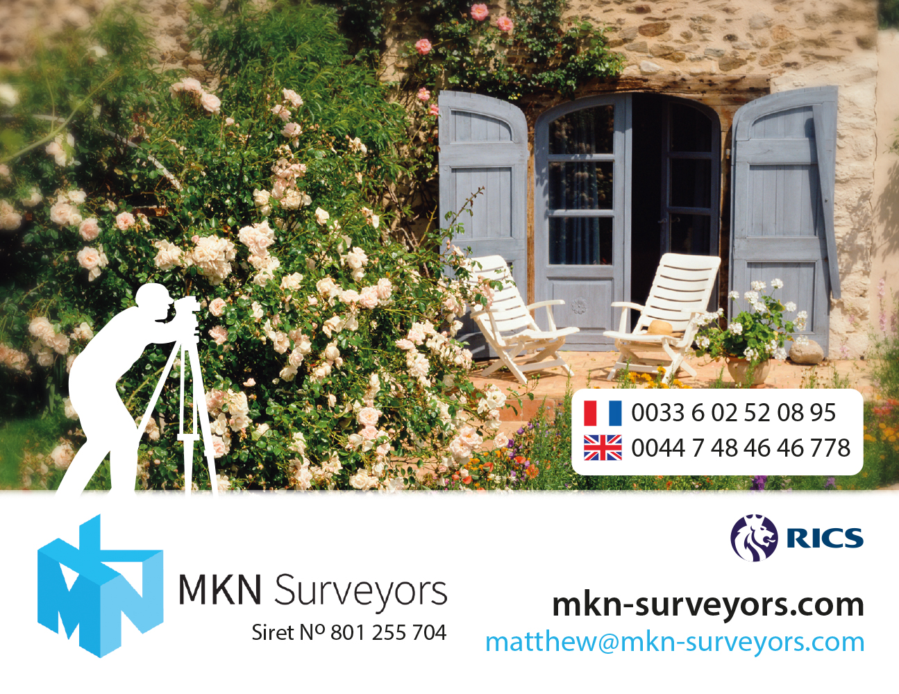 Postcard Design by philipfitzsimmons for MKN Surveyors | Design #9569488