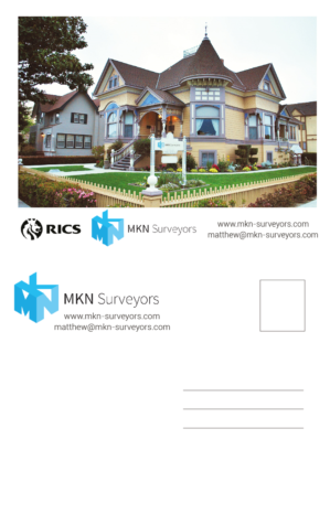 Postcard Design by Hanna Eriksson for MKN Surveyors | Design #9574856