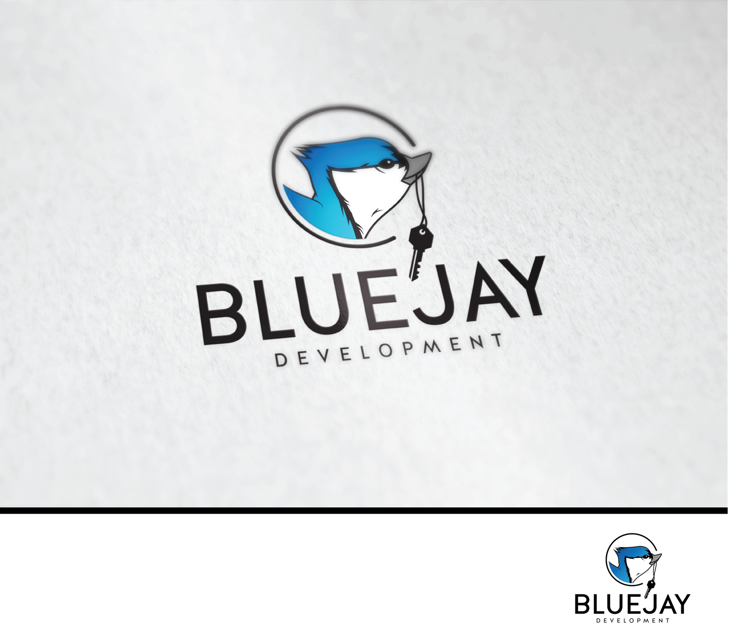 Logo Design by Knockout for Blue Jay Development | Design #9529130