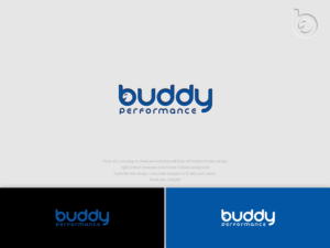 It can say Buddy (or just initial like Facebook) or can be a friendly and funny icon like twitter or instagram | Logo Design by Kejo87