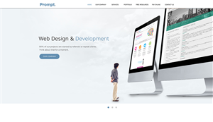 Web Design by weathered83 for Prompt Internet Solutions, LLC | Design #2079727
