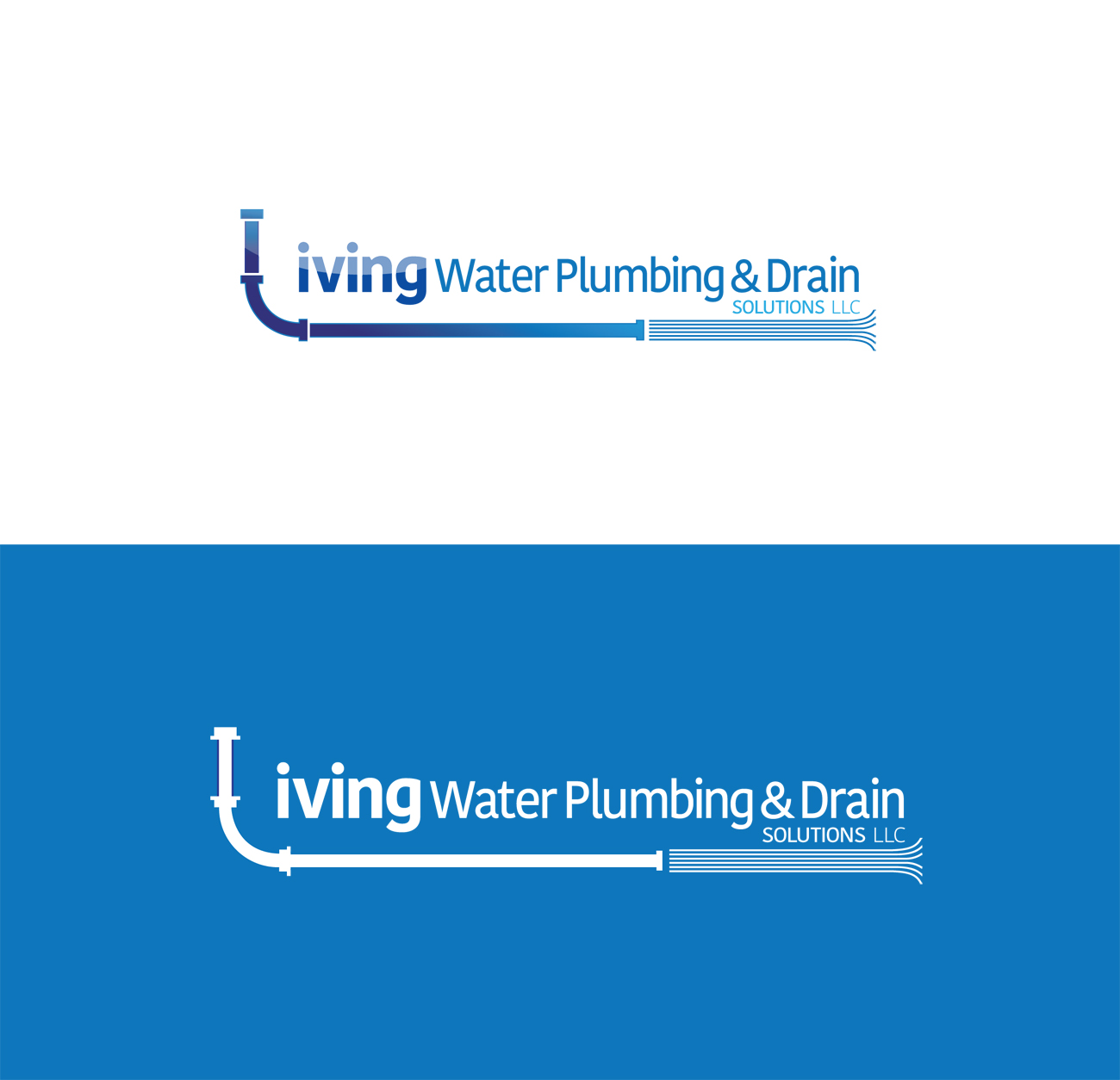 Logo Design by CanDoDesign for Living Water Plumbing & Drain Solutions LLC | Design #9507404