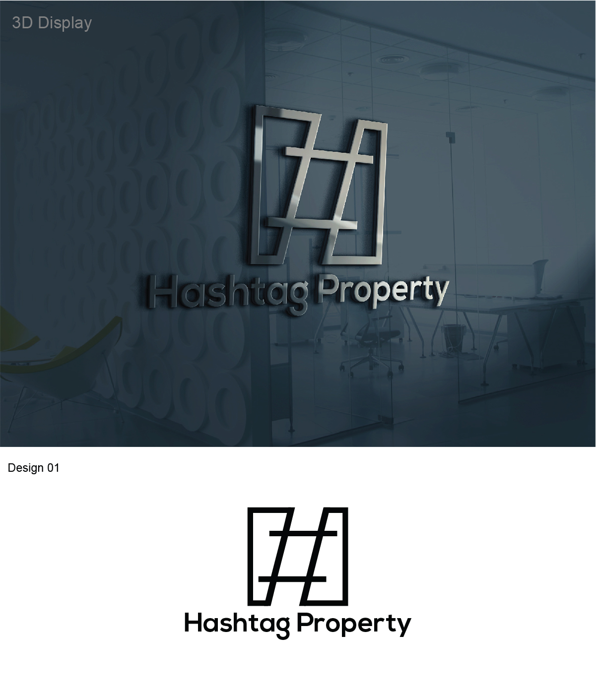 Logo Design by 3Guys for Hashtag Property  | Design #9567096
