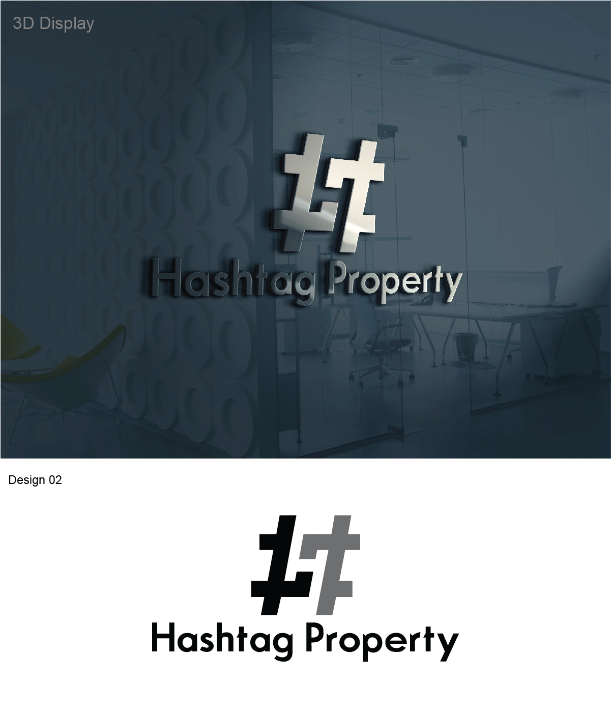 Logo Design by 3Guys for Hashtag Property  | Design #9567098