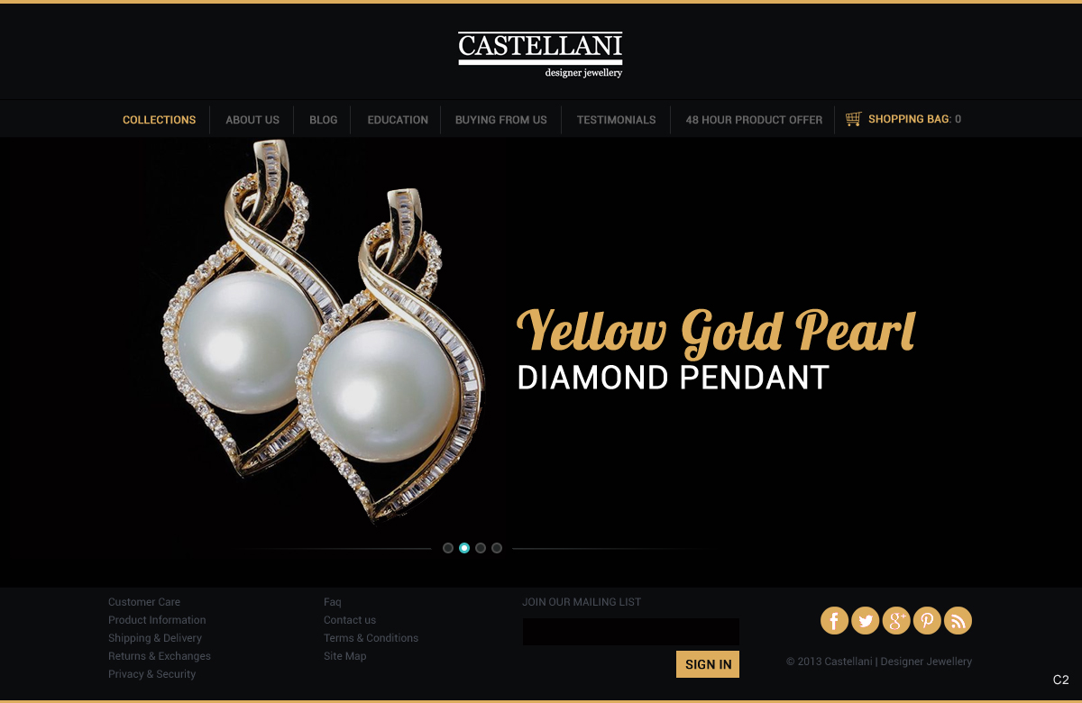 Wordpress Design by pb for Castellani p/l | Design #2084045