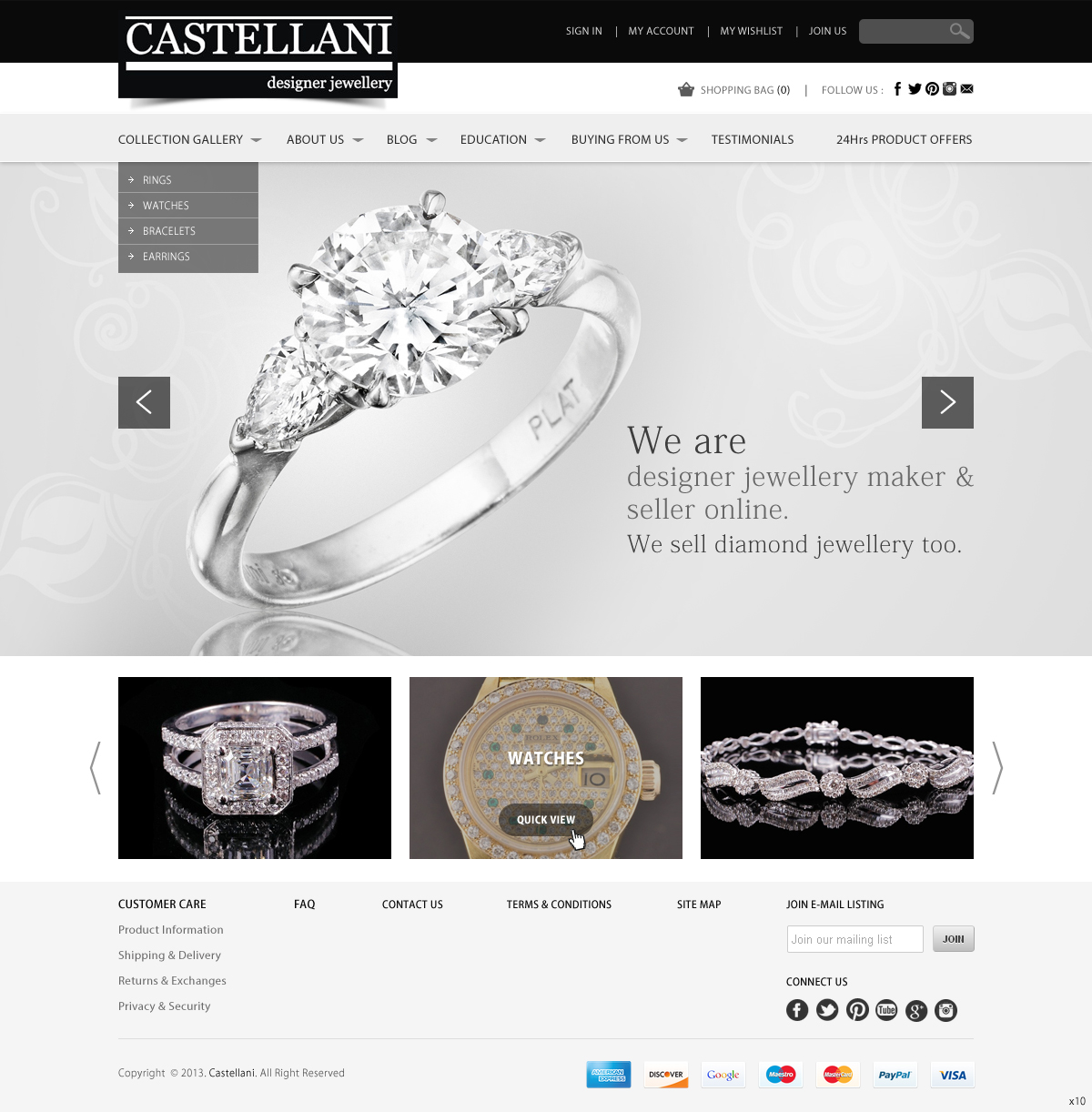 Wordpress Design by pb for Castellani p/l | Design #2088814