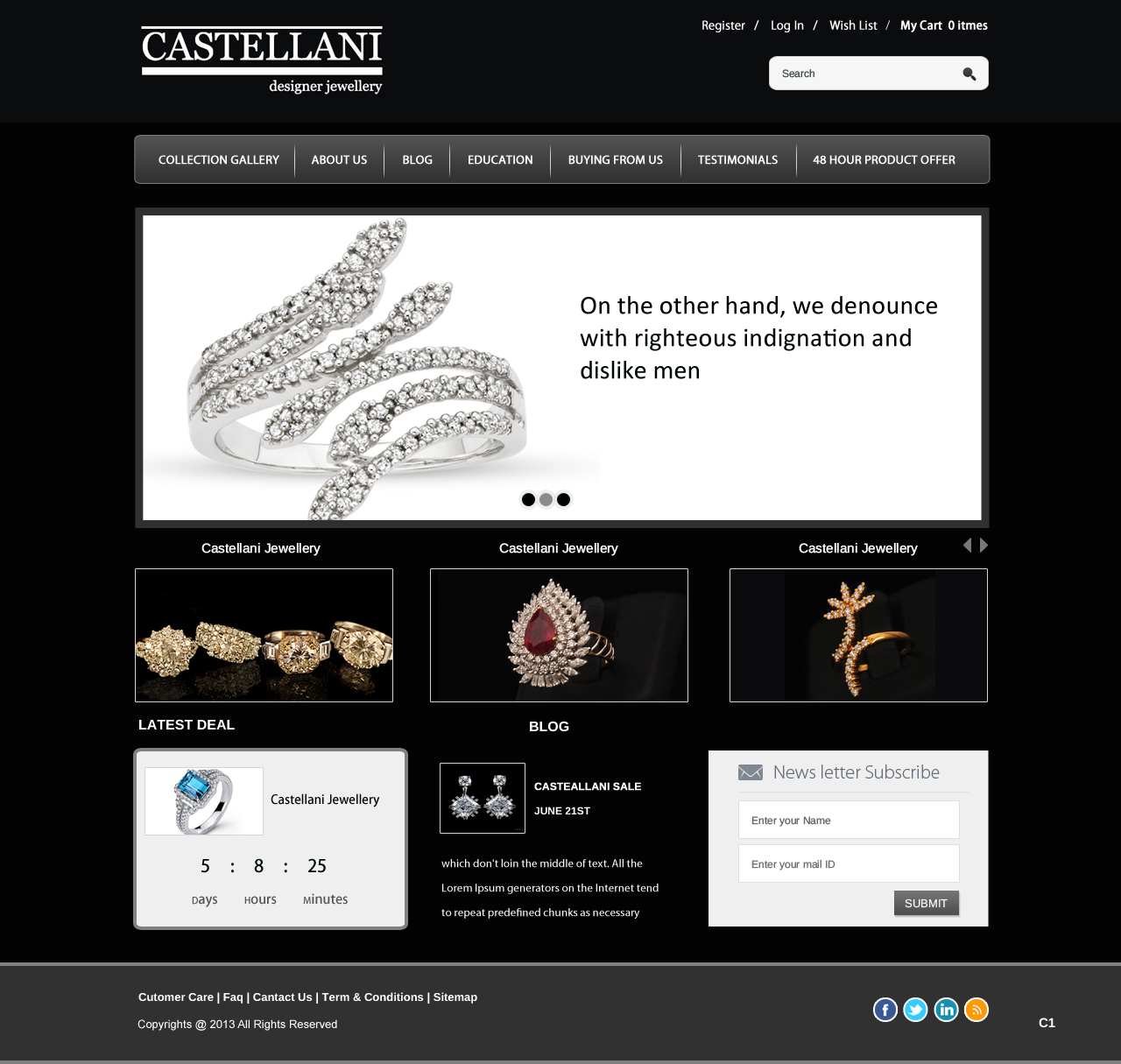 Wordpress Design by pb for Castellani p/l | Design #2088816