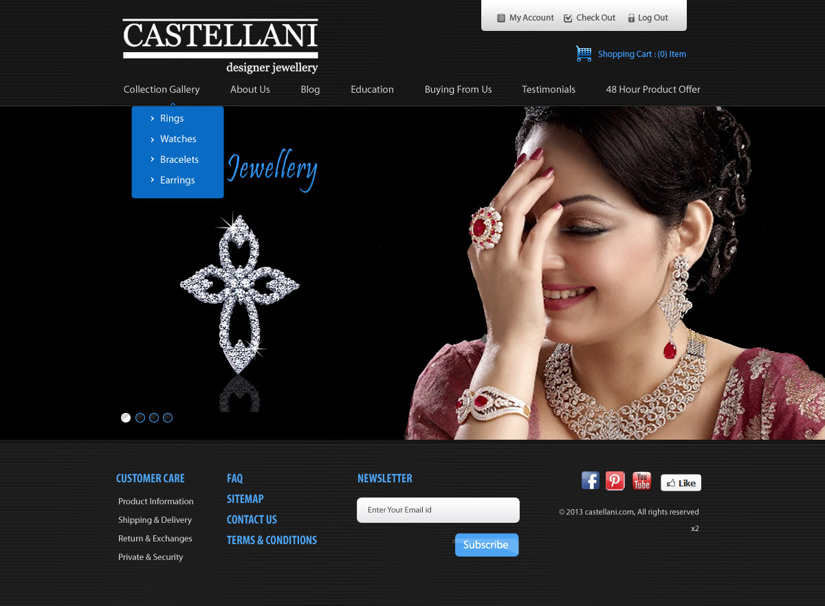 Wordpress Design by pb for Castellani p/l | Design #2088830