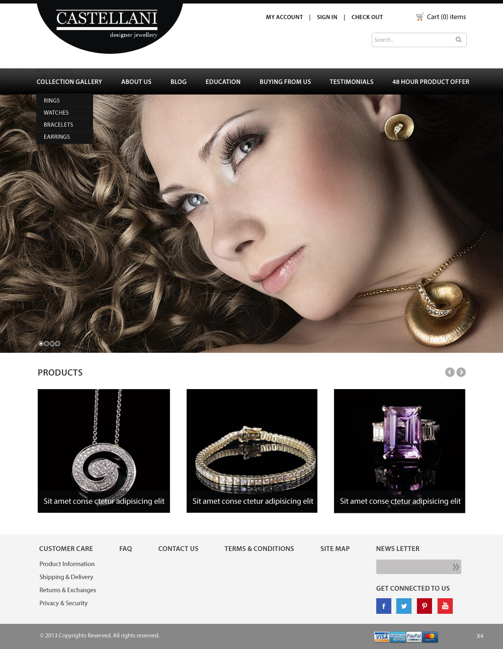 Wordpress Design by pb for Castellani p/l | Design #2091054