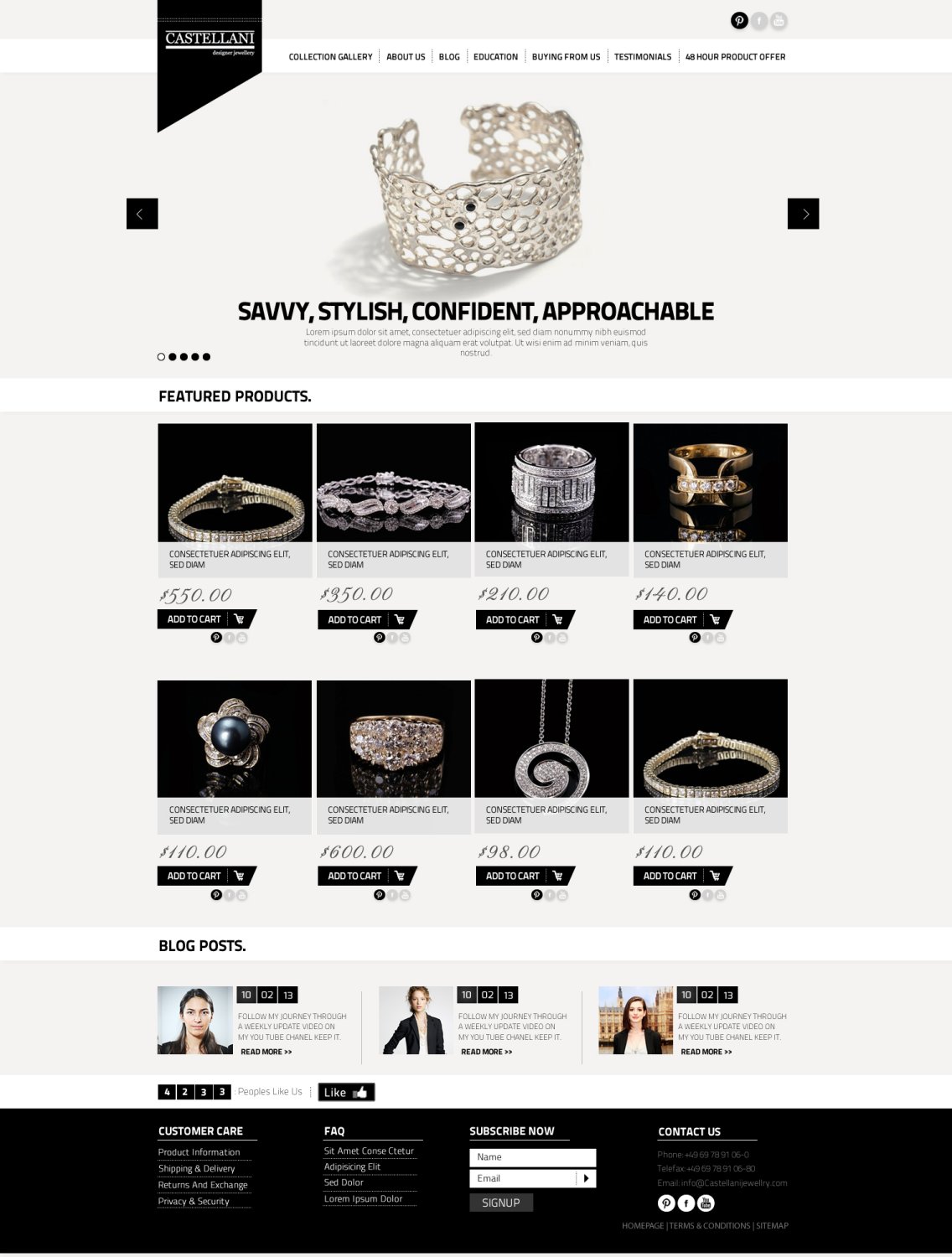 Wordpress Design by TechWise for Castellani p/l | Design #2120959