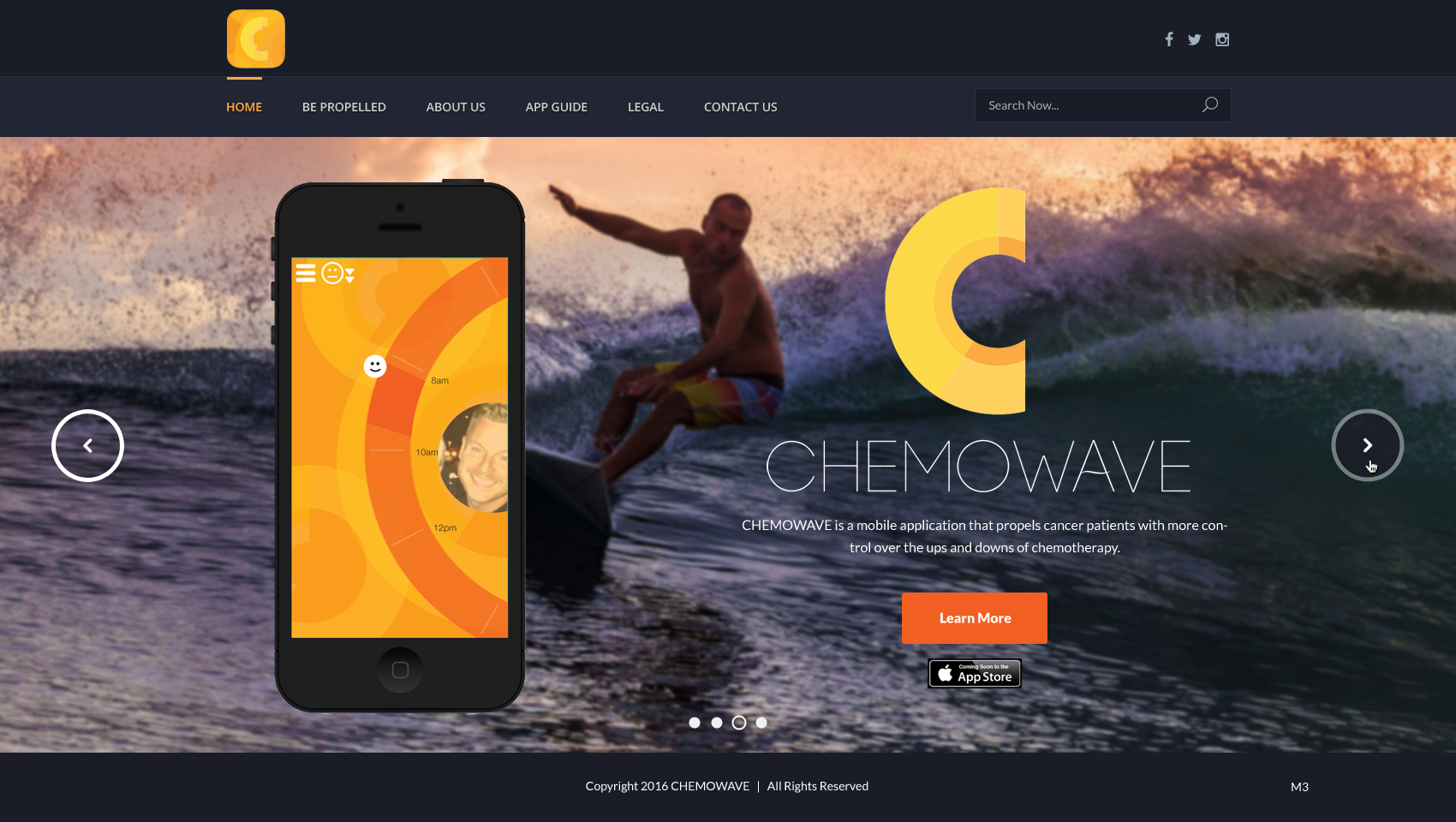 Diseño Wordpress por pb para ChemoWave | Diseño #9511753