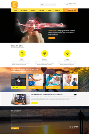 Design Wordpress par Vblue pour ChemoWave | Design #9551674