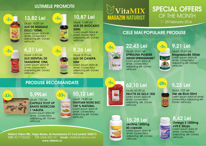 Flyer Design by elizsky for Adams Vision SRL | Design #9587280