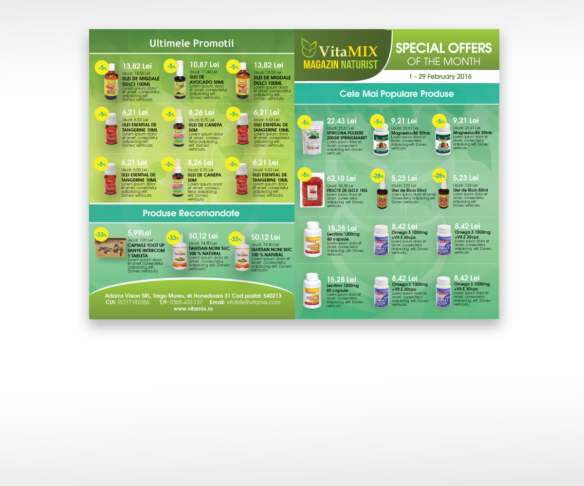 Diseño de Flyer por elizsky para Adams Vision SRL | Diseño #9593165