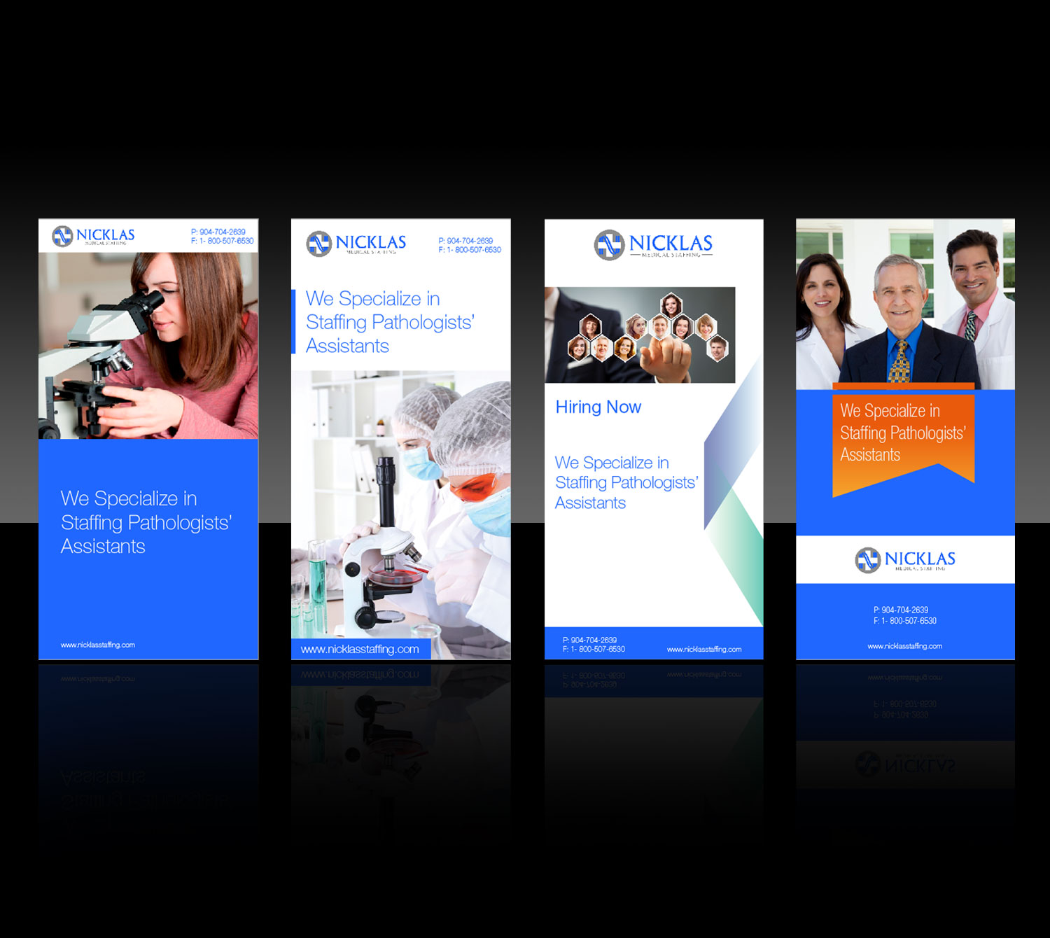 Banner-Design von M K G für Nicklas Medical Staffing | Design #10419887