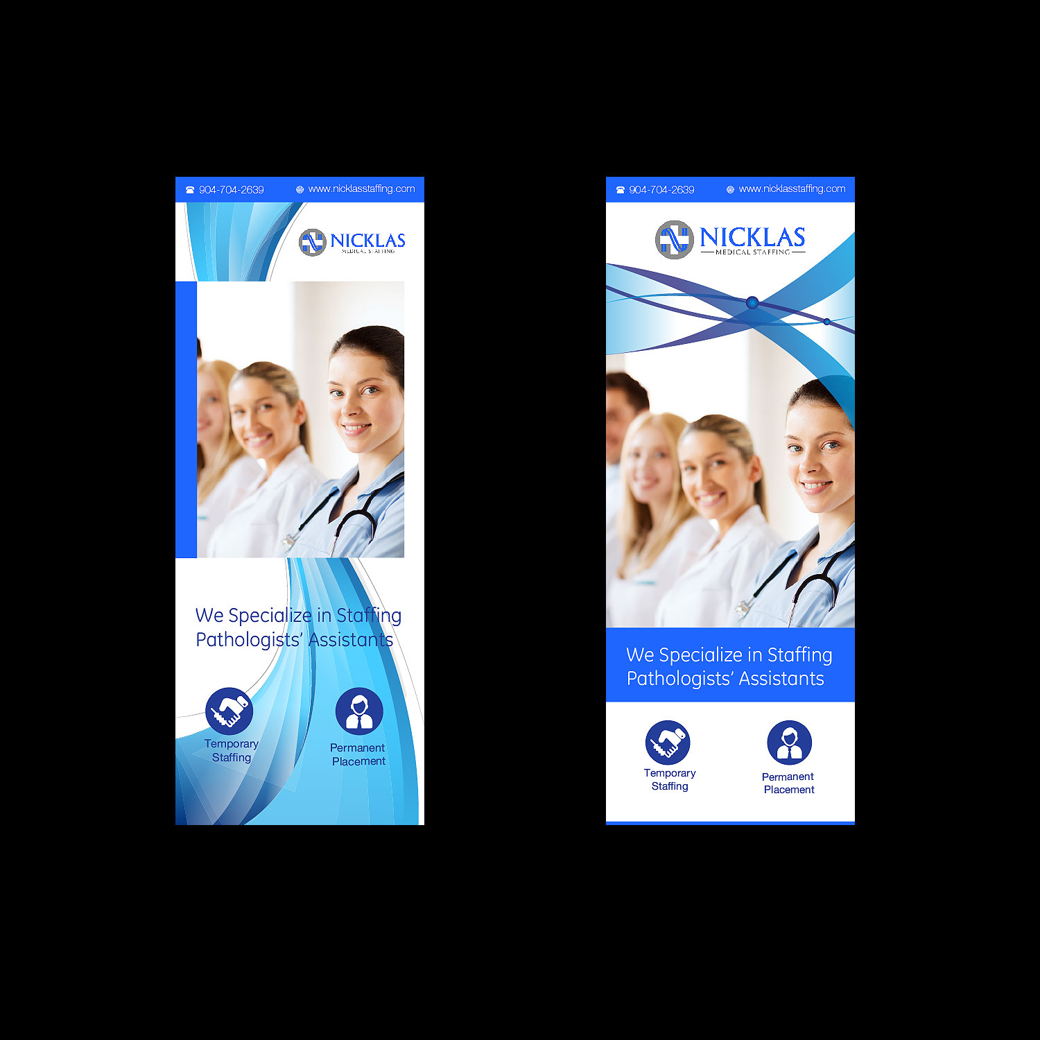 Banner Ad Design by M K G for Nicklas Medical Staffing | Design #10449541