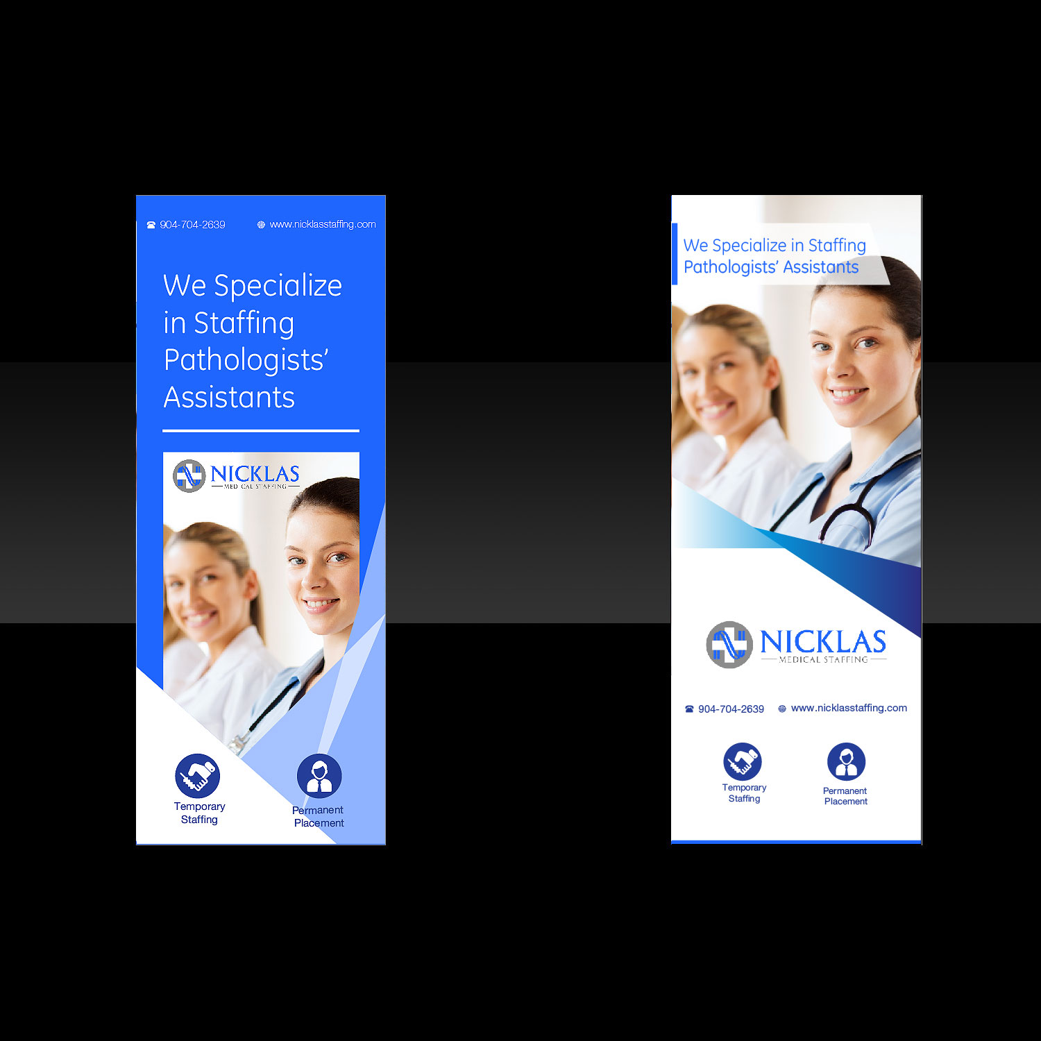 Banner Ad Design by M K G for Nicklas Medical Staffing | Design #10466316