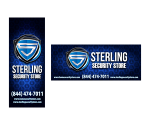 Sterling Security Store Signage with provided LOGO | Signage Design by eleven