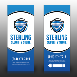 Sterling Security Store Signage with provided LOGO | Signage Design by Mon01