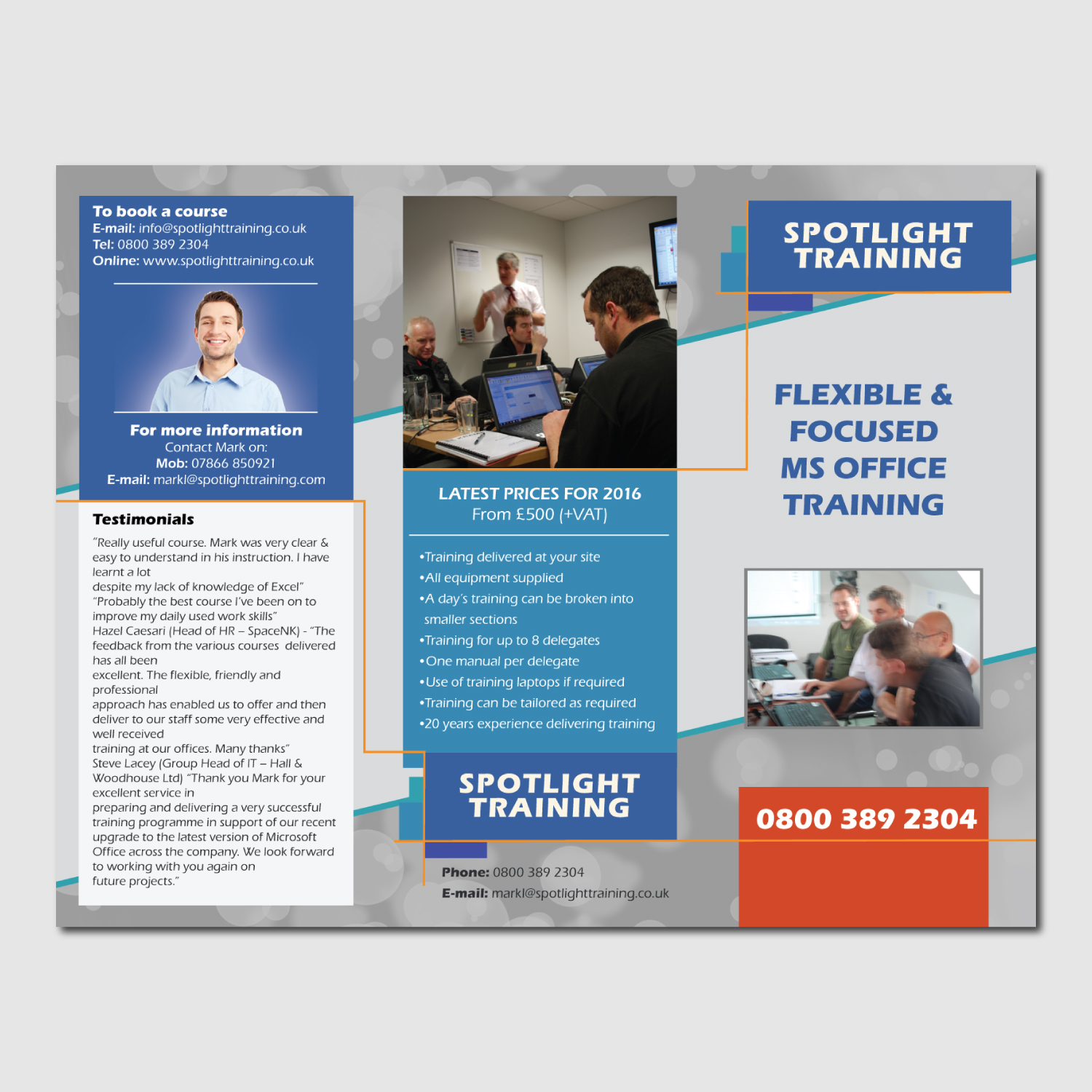 Flyer Design by M.Pirs for The In-house IT Training Company | Design #9565658