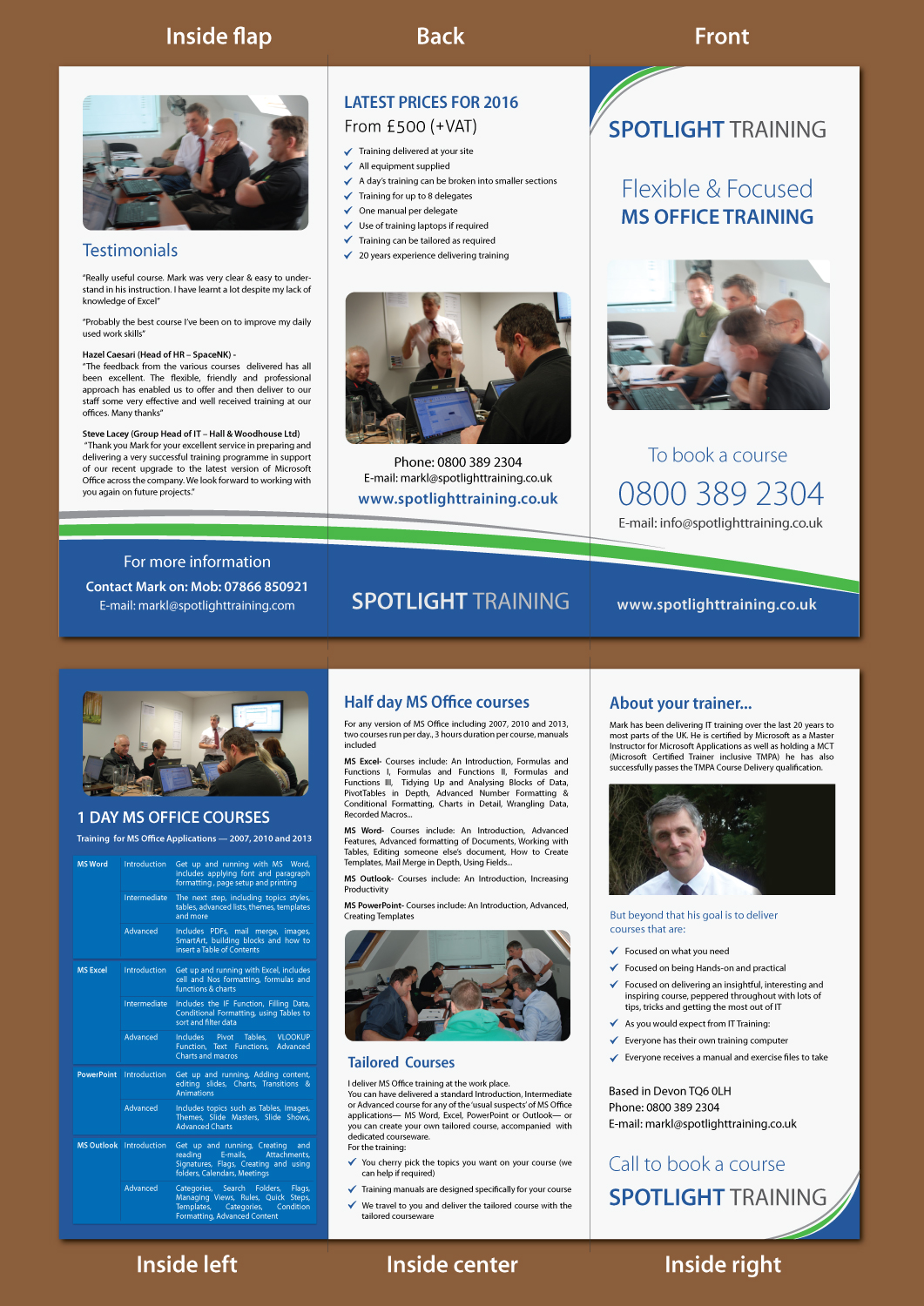 Design de Flyer par Shiya@India pour The In-house IT Training Company | Design #9560772