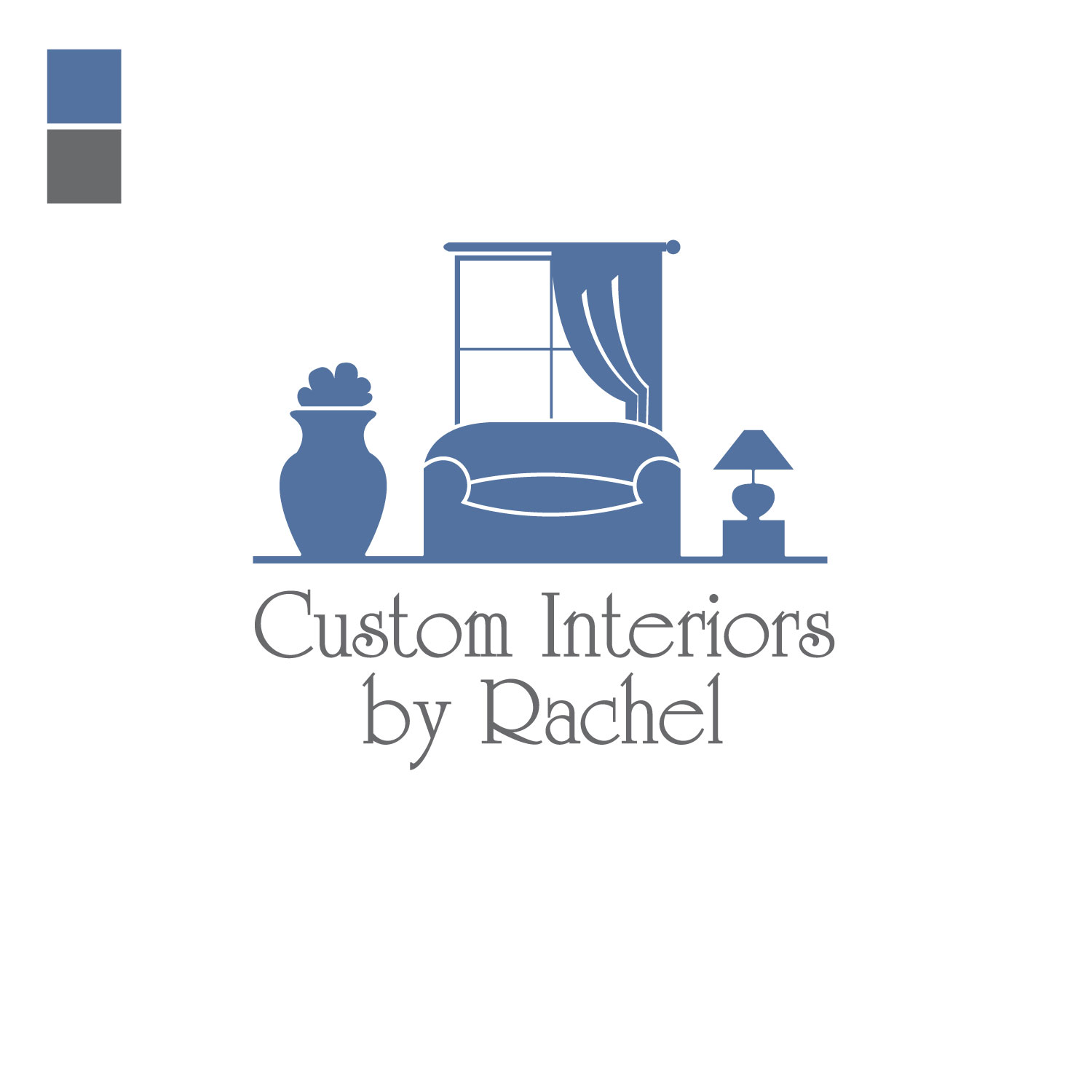 Logo Design by GMWIRE for Custom Interiors by Rachel | Design #9543530