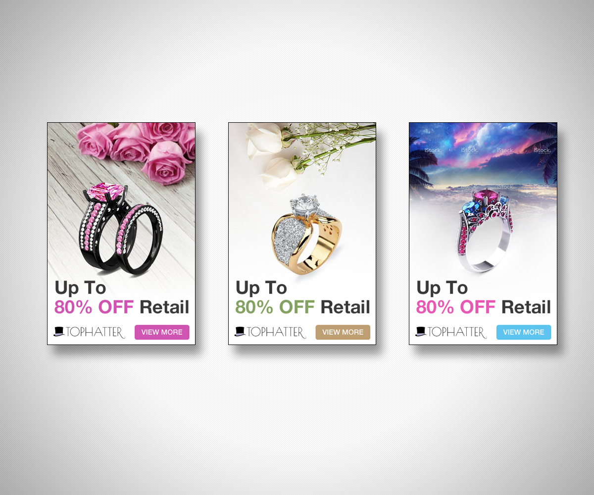 Banner Ad Design by neboica for Tophatter | Design #9533715