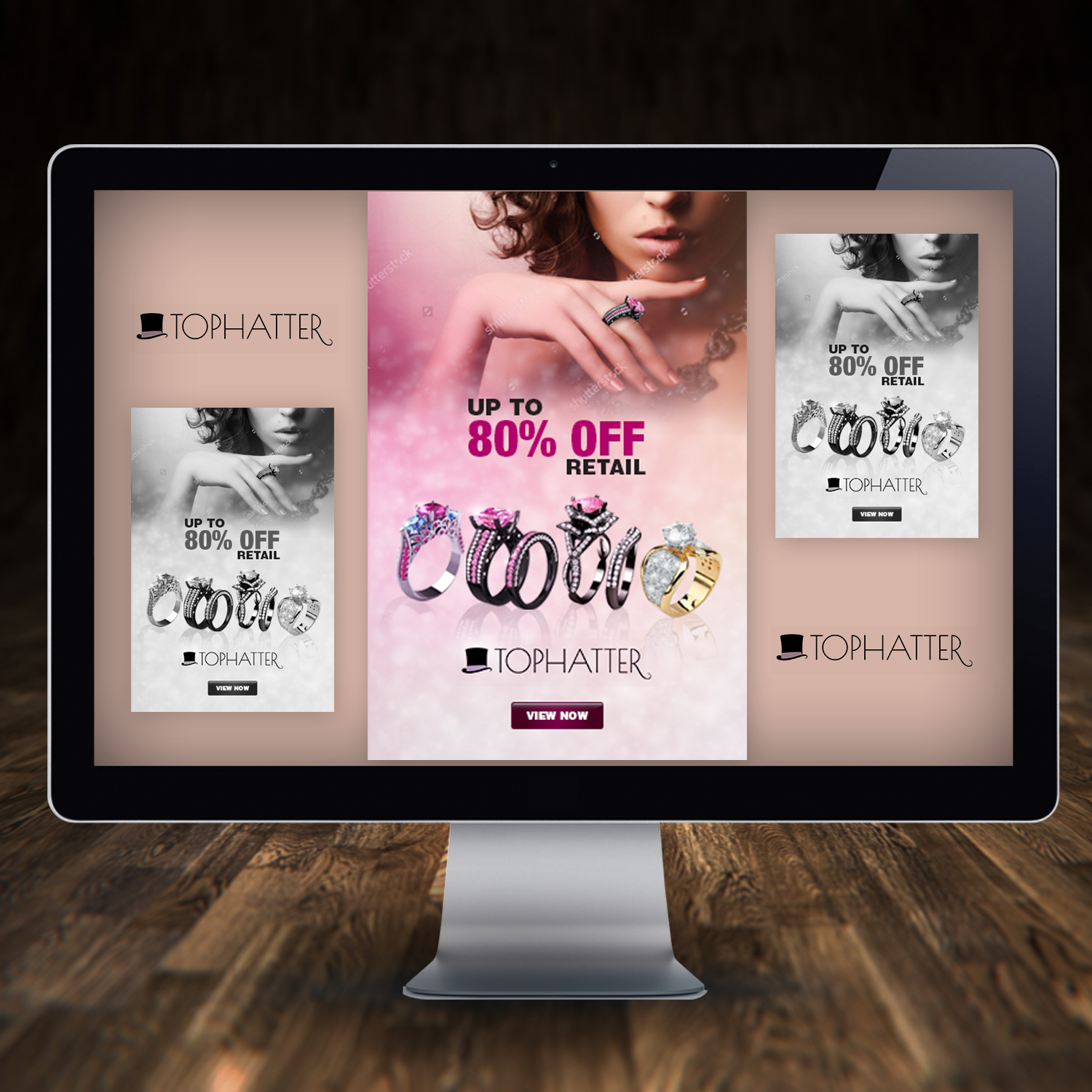 Banner Ad Design by Souvik Roy (Alex Pro) for Tophatter | Design #9512601