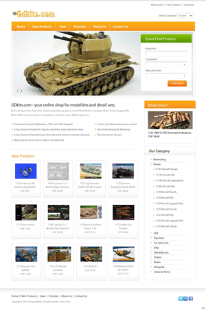 Web Design by pb for gdkits.com | Design: #2084124