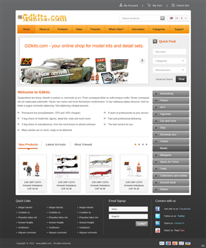 Web Design by pb for gdkits.com | Design: #2084125