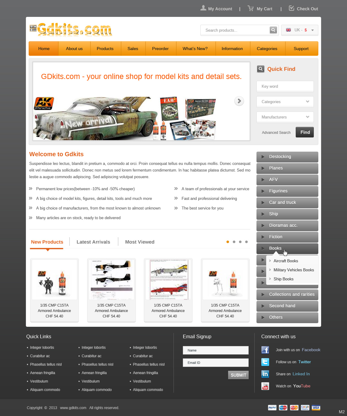 Web Design par pb pour gdkits.com | Design #2084129