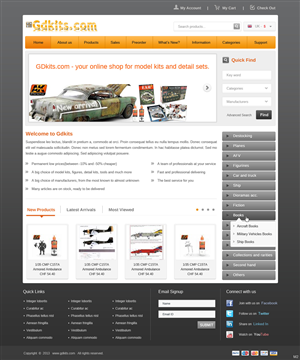 Web Design by pb for gdkits.com | Design: #2084129
