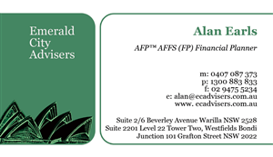 Design de Carte de Visite par Farbalab pour emerald city advisers | Design : #2082004