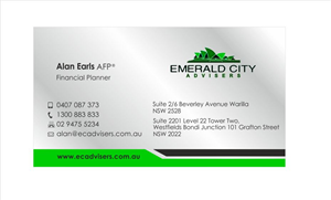 Business Card Design by IneseRo for emerald city advisers | Design #2086320
