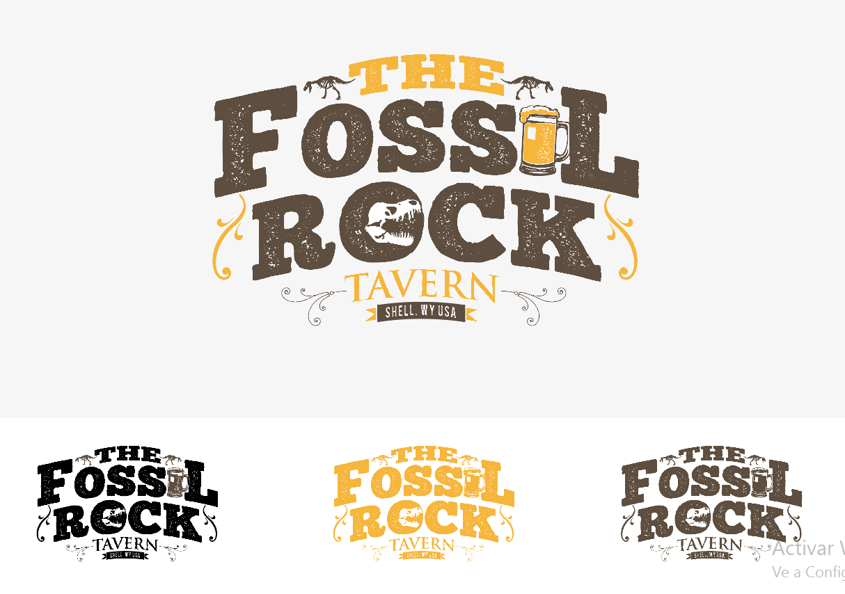 Diseño de Logo por Carlos Alba D. para THE FOSSIL ROCK TAVERN, LLC | Diseño #10543468