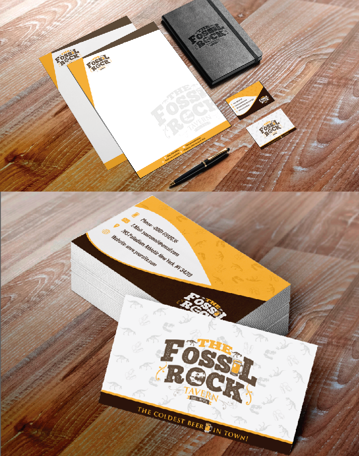 Diseño de Logo por Carlos Alba D. para THE FOSSIL ROCK TAVERN, LLC | Diseño #10573513