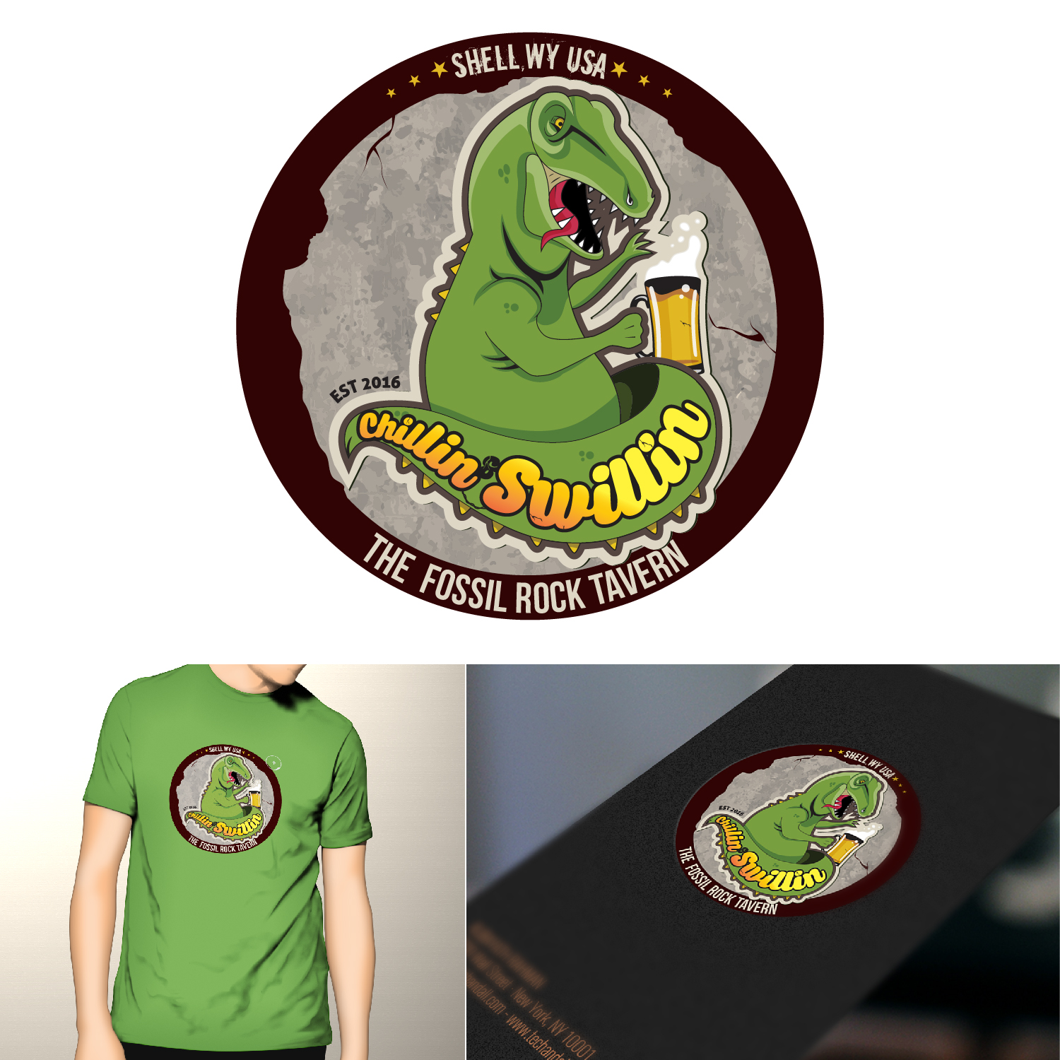 Logo Design by anshuman1995 for THE FOSSIL ROCK TAVERN, LLC | Design #10544180