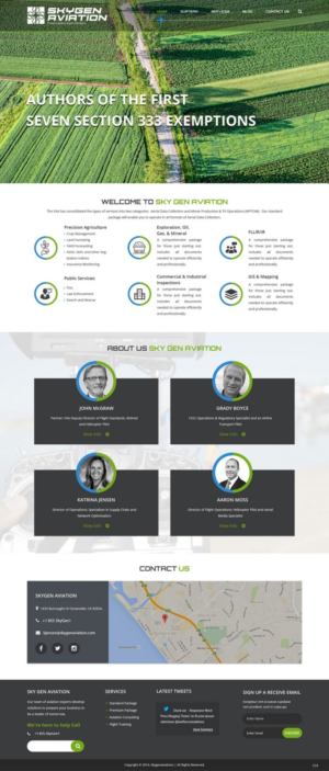 Web Design by pb for SkyGen Aviation | Design: #9511864