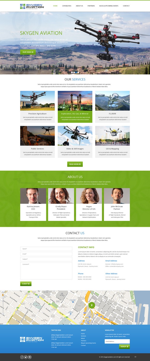 Web Design by pb for SkyGen Aviation | Design #9511886