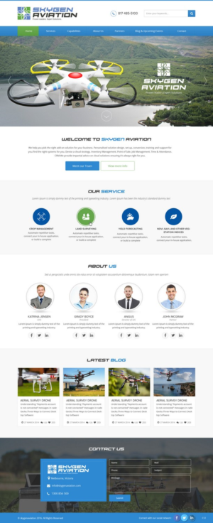 Diseño Web por pb para SkyGen Aviation | Diseño: #9511887