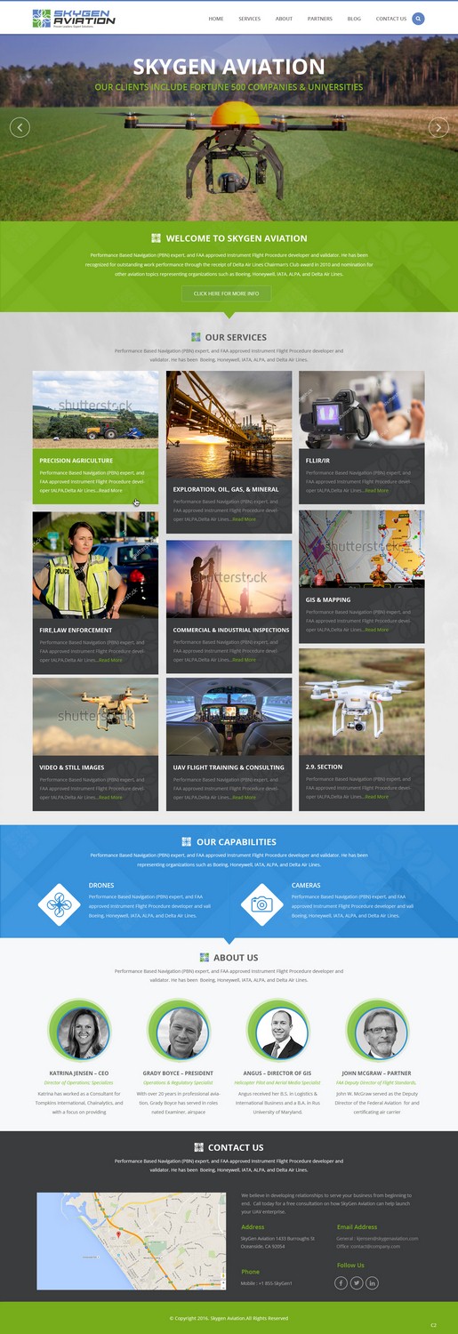 Diseño Web por pb para SkyGen Aviation | Diseño #9511891