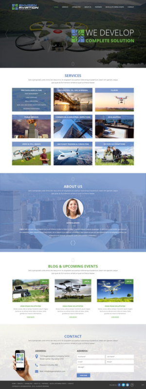 Web Design by pb for SkyGen Aviation | Design: #9511892
