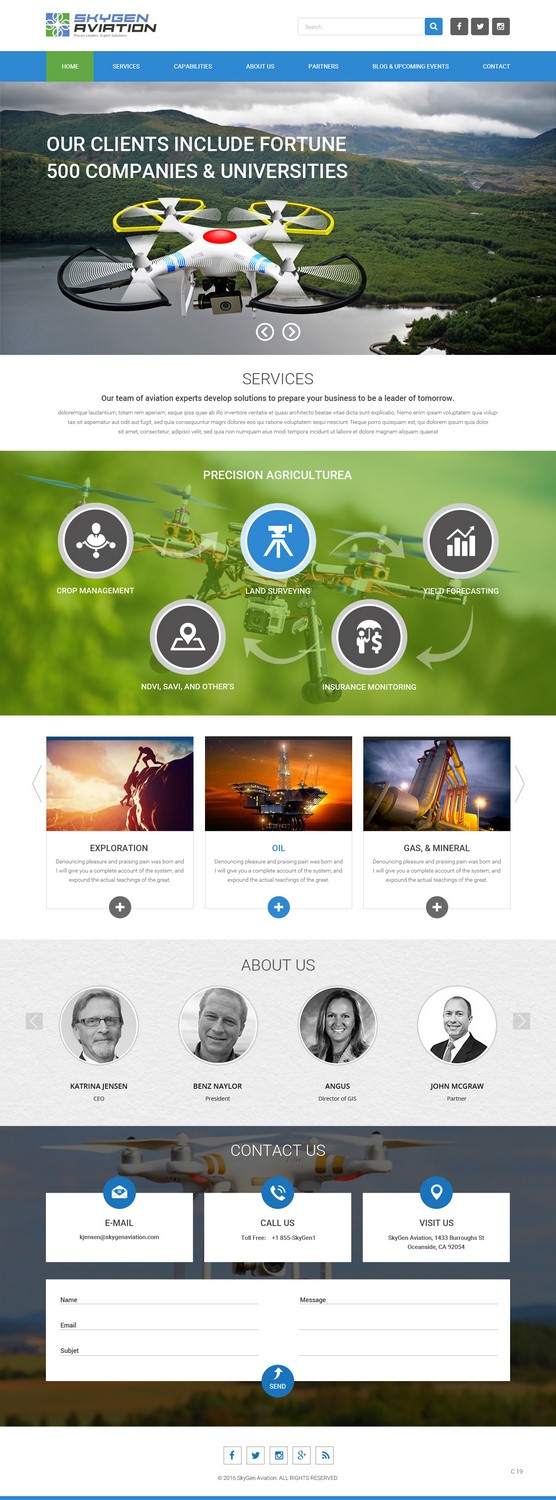 Web Design by pb for SkyGen Aviation | Design #9511894