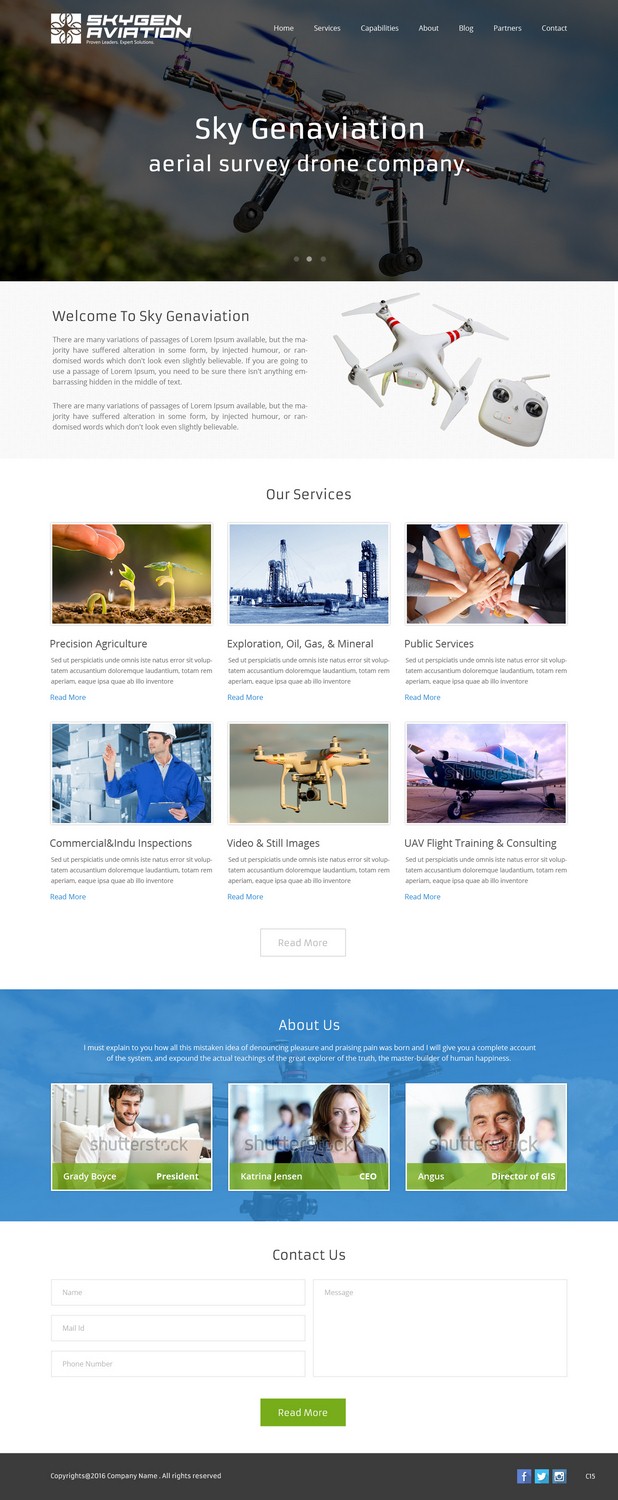 Web Design by pb for SkyGen Aviation | Design #9511896
