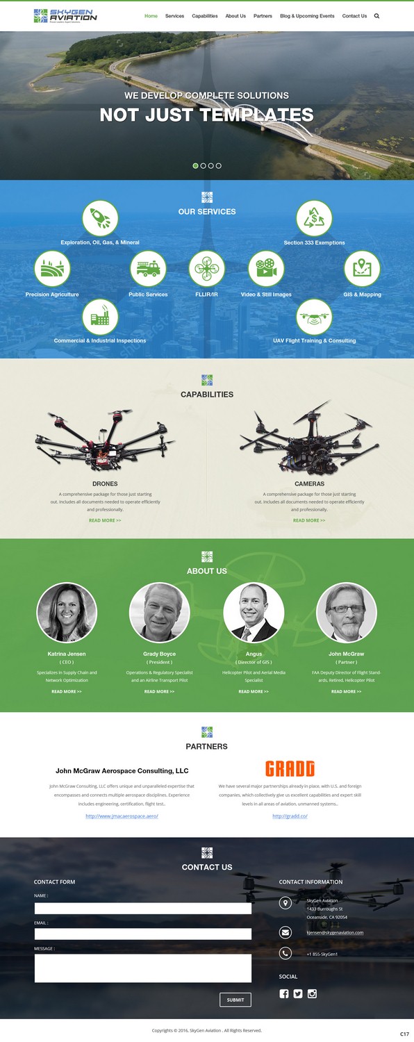 Web Design by pb for SkyGen Aviation | Design #9511923